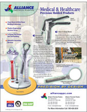 Alliance Plastics sell sheet created by Wirlo Associates